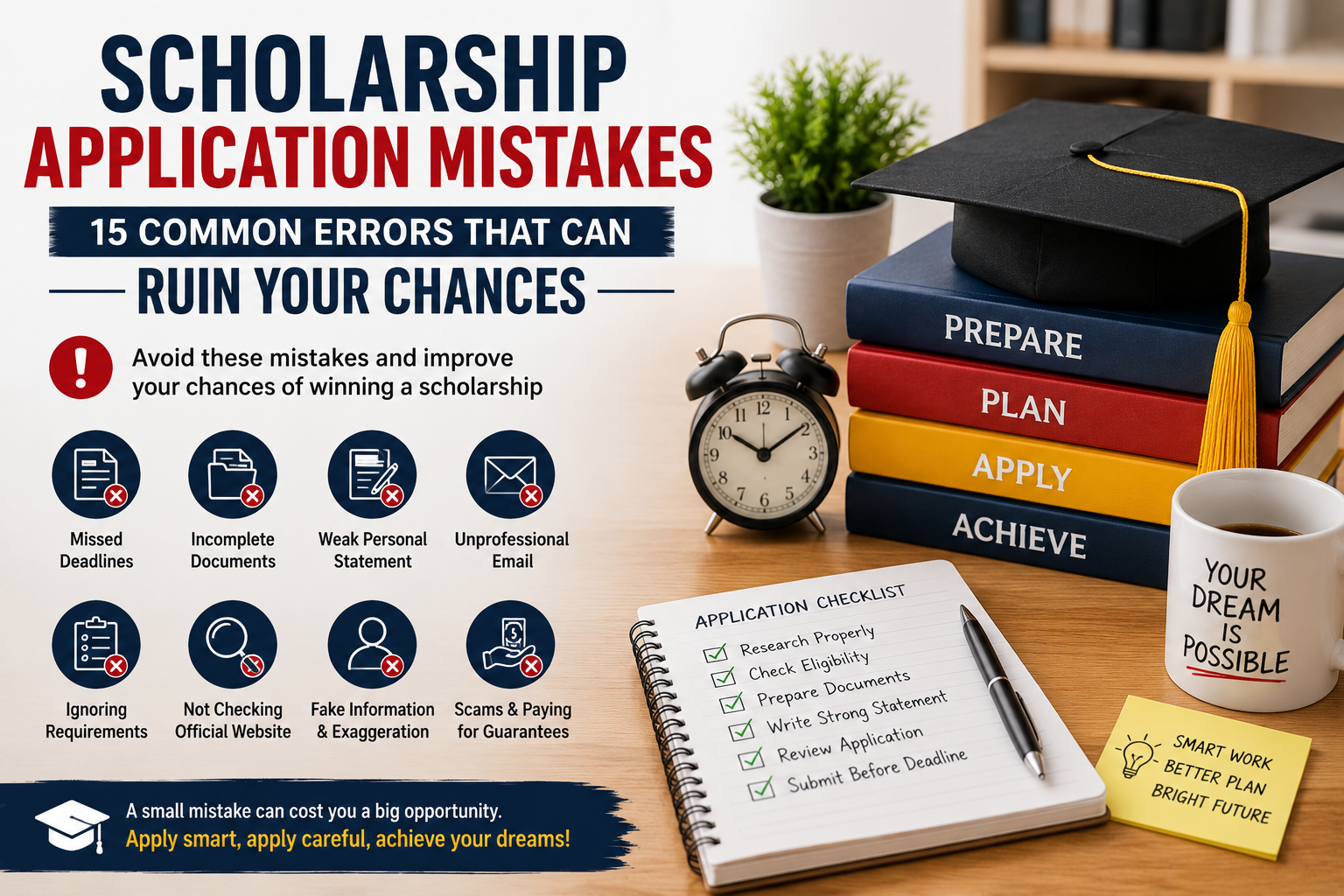 Scholarship Application Mistakes: 15 Common Errors That Can Ruin Your Chances