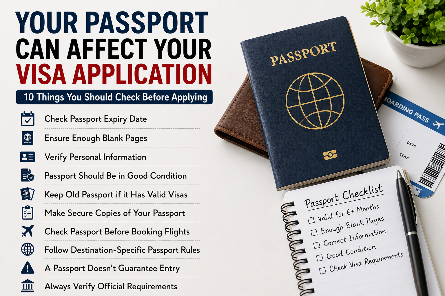 Your Passport Can Make or Break Your Visa Application: 10 Things to Check Before You Apply