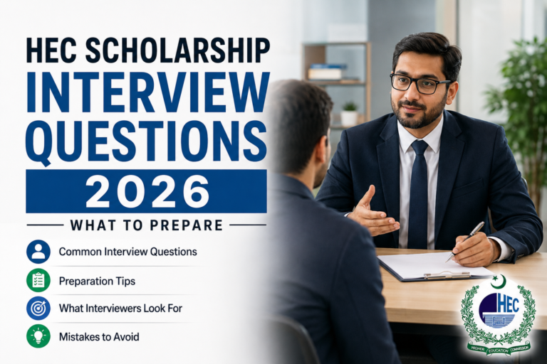 HEC Scholarship Interview Questions 2026