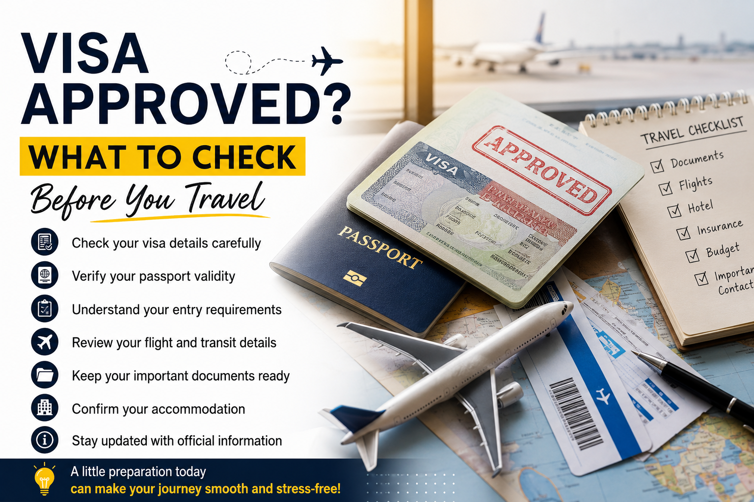 Your Visa Is Approved — What Should You Do Before You Travel?