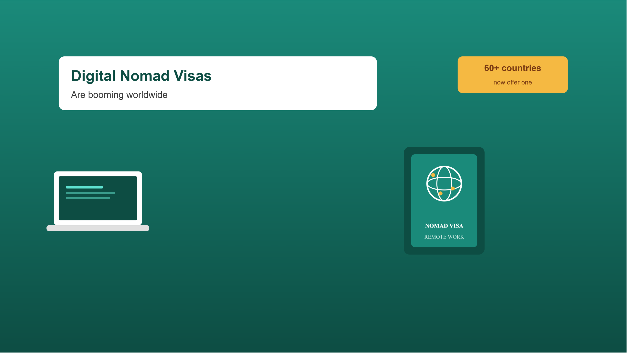 Digital nomad visas are huge in 2026 — like 60+ countries do it now